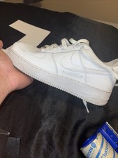 Nike Air Force 1 Shoes Youth Size 7Y White Low Leather Sneakers Casual Left Shoe