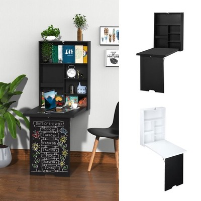 Klappbarer Klapptisch zur Wandmontage mit Kreideteilablage Multifunktion