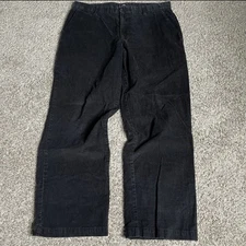 Vtg Dockers Pants Mens 36 X 30 Black Corduroy Classic Relaxed Fit Skater Grunge 