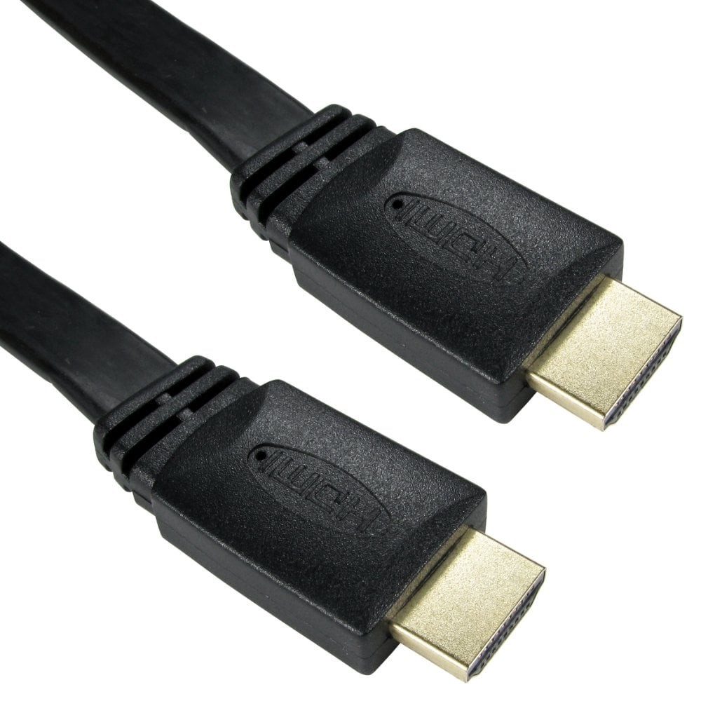 Cables Direct 2m Flat HDMI Hi-Speed with Ethernet Cable