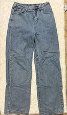 Shein Unisex Jeans Blue Size L Cotton/Viscose/Polyester Denim Straight Elastic