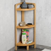 Kesper Regal Mit 3 Ablagen Aus Bamus 70 X 23 X 23 19439