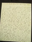 CIVIL WAR SOLDIER LETTER TO WIFE- GRIEF AT THE DEATH OF THEIR LITTLE SON