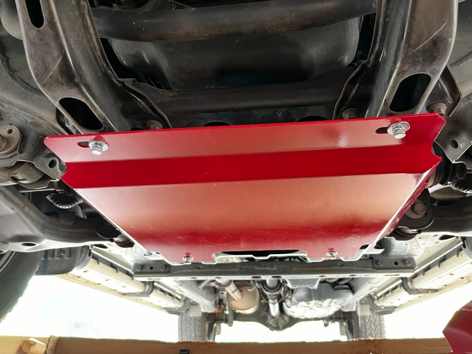 3mm 3PC Red Bash Plates for Toyota Hilux 2015+ SR SR5 N80 Sump Guards Steel 4x4 - Image 3 of 4