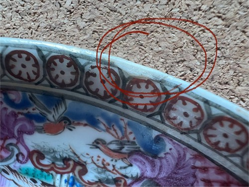 Antico set mandarino cinese, 2 ciotole da tè, 1 piattino e 1 tazza da caffè, XVIII secolo - Foto 4 di 24