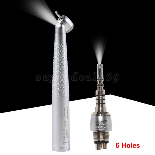 COXO Dental 45 Grados Alta Velocidad Pieza de Mano Fibra Óptica LED 4/6 Agujeros para KaVoty - Imagen 37 de 52