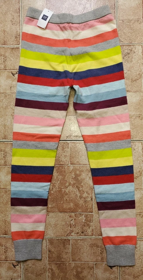 Suéter Leggings Gap Niños Rayas Locas Arco Iris Mezcla Lana Talla M (8) Nuevo con Etiquetas Foto 2 de 4