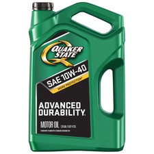 Quaker State 10W-40 Conventional Engine Oil, 5 Qt - High Performance Formula 25.77 per gallon