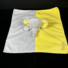 Okie Dokie Elephant Hugs Lovey 15" Plush Stuffed Animal Baby Toy Blanket