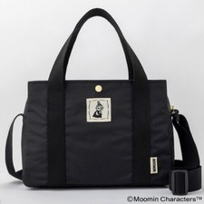 Moomin Little My Light Weight Triple Layer Shoulder Bag Black BOOK Japan