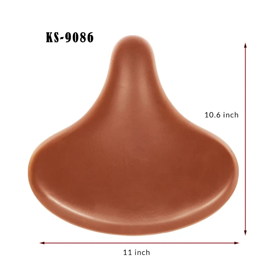 Cojín de doble resorte de gran tamaño cómodo cojín asiento de bicicleta de crucero extra ancho Foto 2 de 4