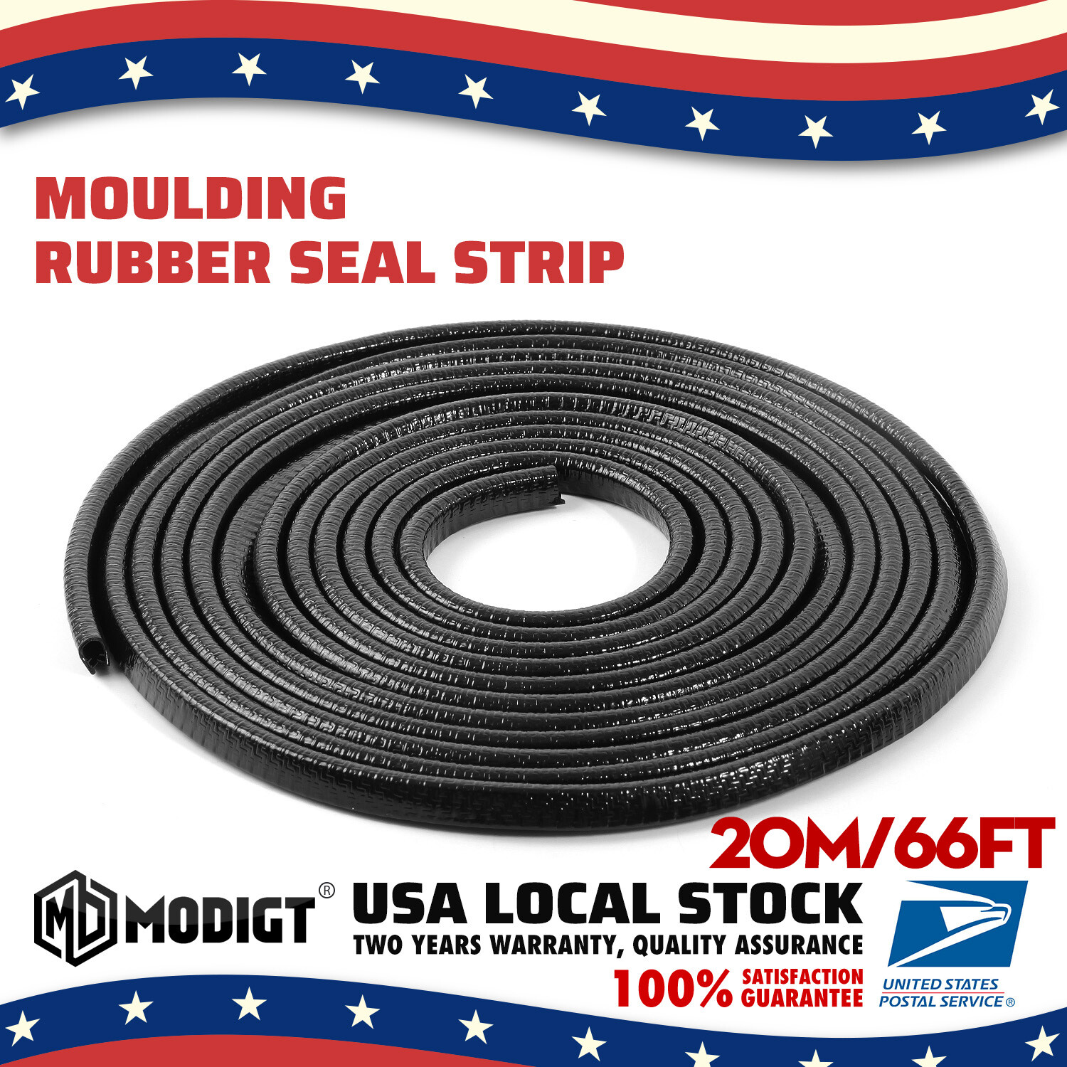 66FT U-Shape Rubber Seal Weather Strip Door Edge Moulding Trim for Mitsubishi Vehicles