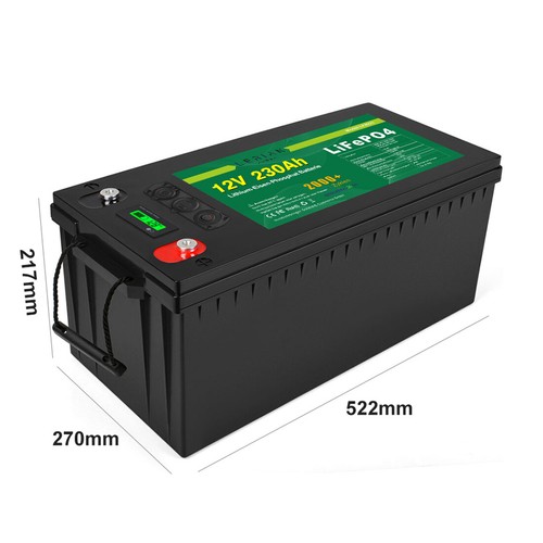 LiFePO4 Akku 12V 230Ah Lithium-Eisen-Phosphat Batterie für Camping Boot Solar - Picture 3 of 5