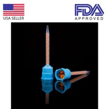 Dental Defend Type HP Crown  Bridge 50 x Mixing Tips 10:1 Blue Fine