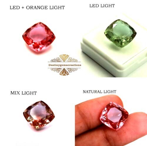 Natural Alexandrite Pear Cut 8 Ct Color Changing Loose Gemstone
