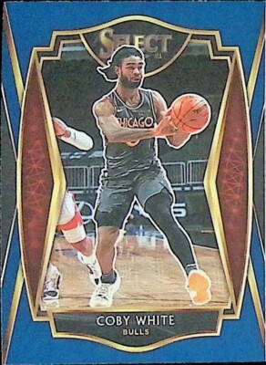 2020-21 Panini Select Blue NBA Chicago Bulls Coby White
