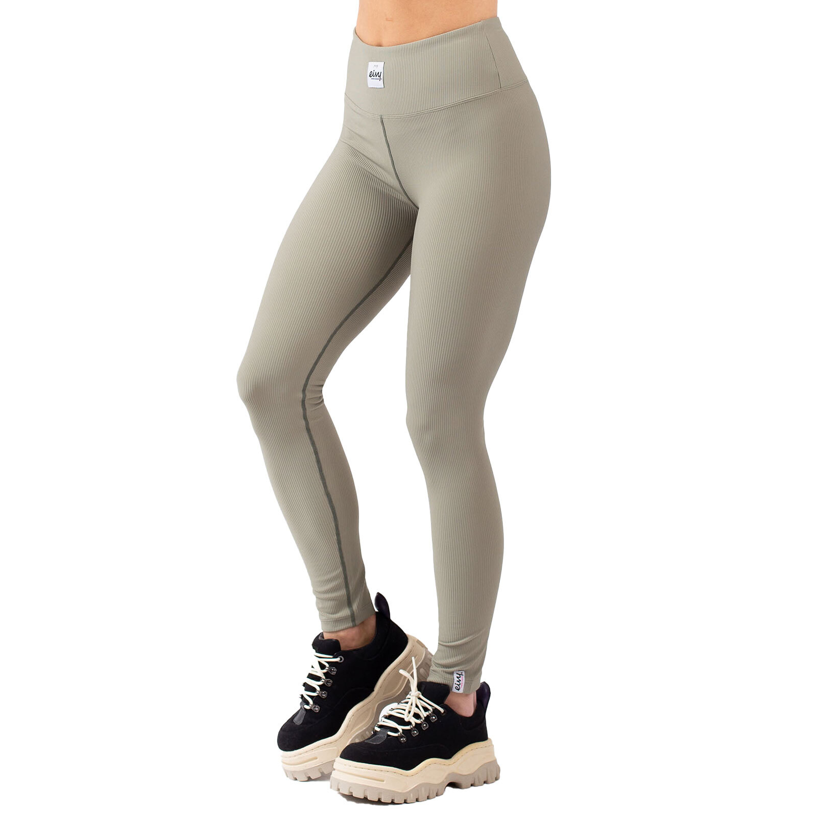 Eivy Icecold Pana Medias Leggins de Mujer Funcionales Capa Base Yoga Verde
