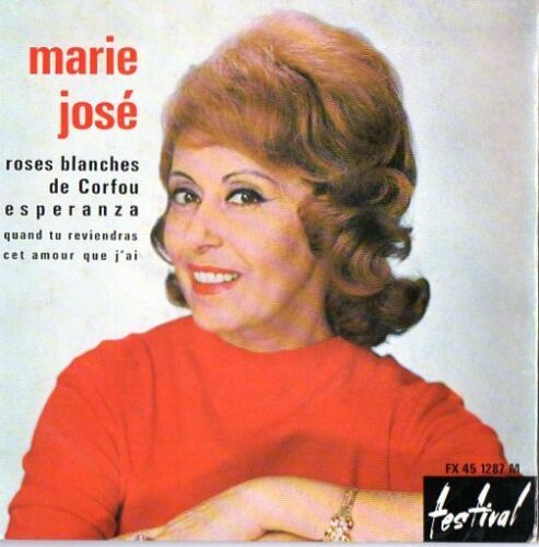 EP 45 T MARIE-JOSE  7" ROSES BLANCHES DE CORFOU - ESPERANZA - FESTIVAL 1287 - Picture 1 of 2