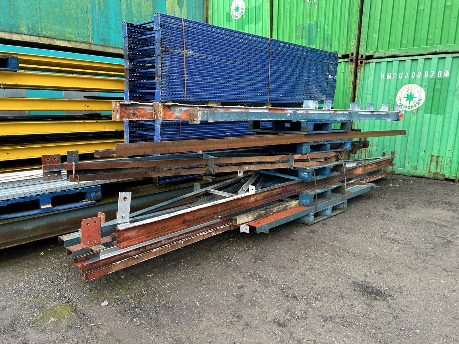 Steel Roof Trusses Rafters Workshop Steel Portal Framed Building Garage ...