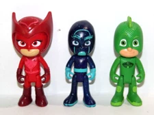 Disney PJ Masks Just Play Owlette Night Ninja Green Gekko Action Figure Toys Lot