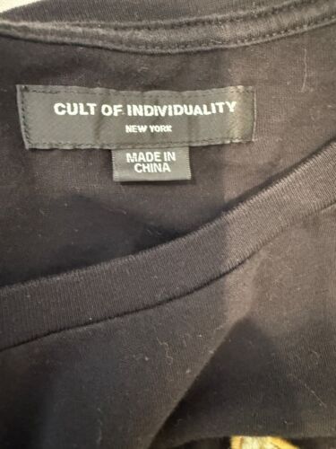 Cult of Individuality Black Graphic T-Shirt 3D Teddy Bear Shimuchan Logo Men’s S - Picture 7 of 10