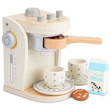 New Classic Toys Wooden Coffee Maker Off-White