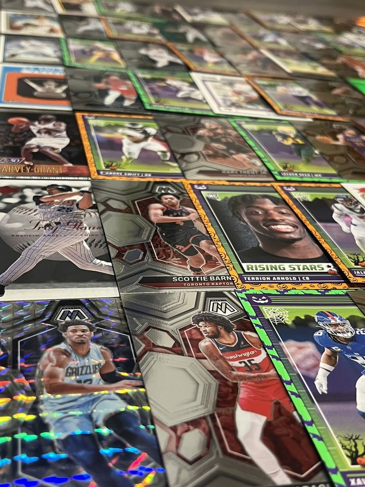 HUGE SPORTS CARD LOT NFL NBA MLB! Rookie Card, Parallel, Color, Inserts