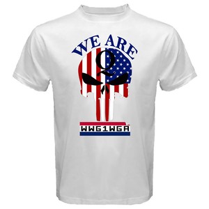 We Are Q WWG1WGA QANON Logo Men's Black / White T-Shirt ...