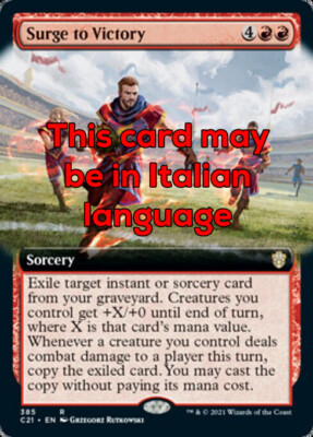 MTG SURGE TO VICTORY EXC - SIEGESIMPULS - C21 X - MAGIC