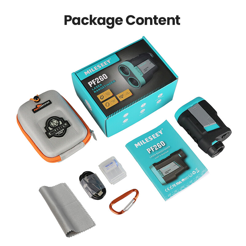 Mileseey Golf Rangefinder with Slope, Flag Pole Locking Vibration