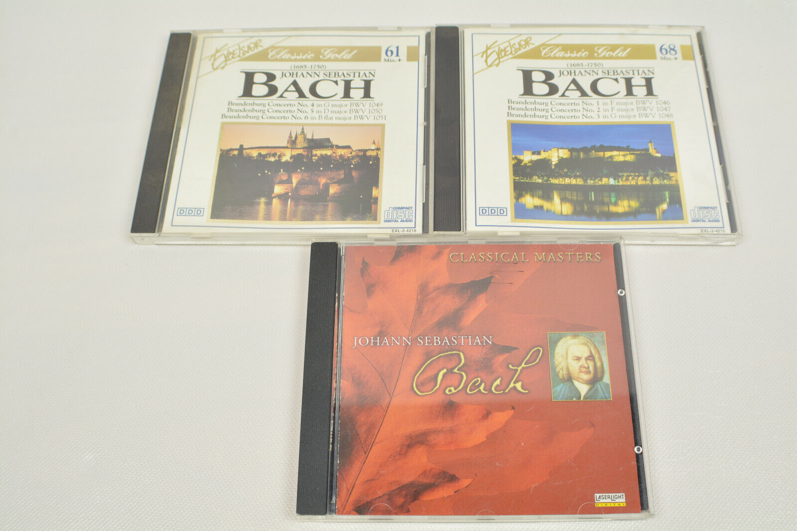 Lot Of 3 Johann Sebastian Bach Audio CD Classical Music