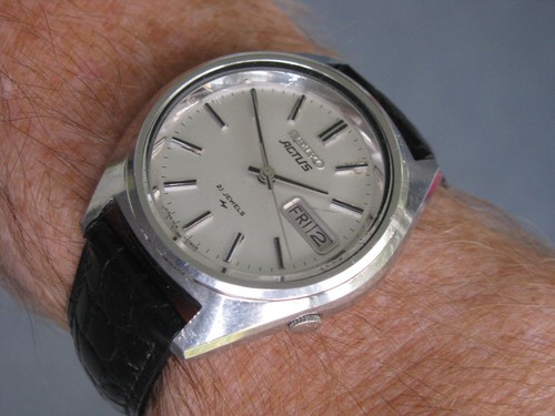 Seiko Actus Vintage 21 Jewel Edelstahl Armbanduhr Referenz 7019-7060 - Bild 7 von 10