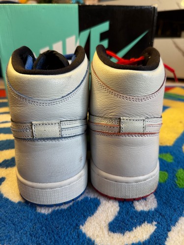 NIKE AIR JORDAN 1 RETRO SB LANCE MOUNTAIN WHITE BRED ROYAL 653532-100 Size 9.5 - Picture 5 of 10