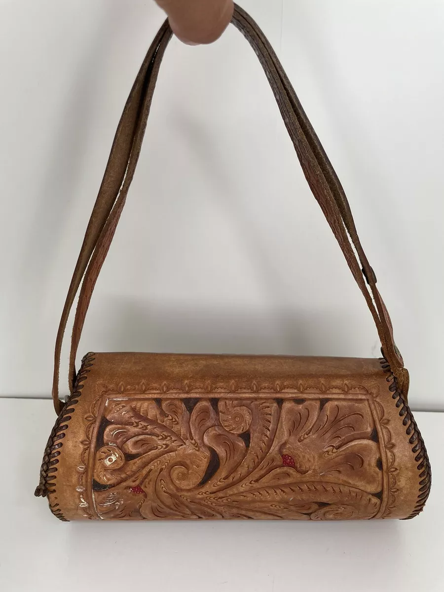 Leather on sale hand purse