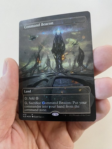 MTG Command Beacon (470) *GALAXY FOIL* Secret Lair: Totally Spaced Out MT/NM - Picture 8 of 11