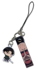  NEW Attack on Titan: Chibi Levi  Titan Band Cell Phone Charm