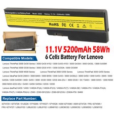   Battery For Lenovo 3000 G430 G450 G530 G550 L08N6Y02 L08S6C02 L08S6D02 L08L6Y02