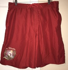 Joe Marlin Mens Lined Red Swim Trunks. Size Large. EUC