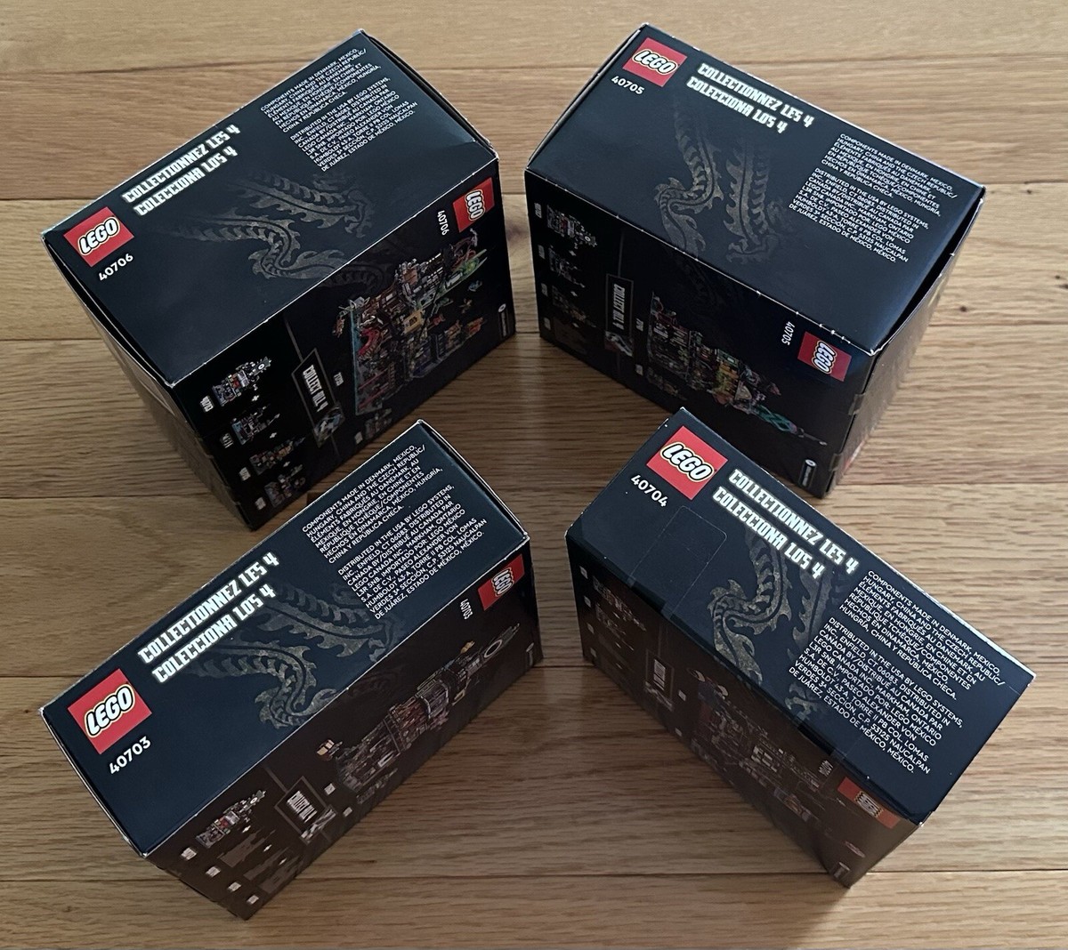 LOT OF 4* LEGO 40703 40704 40705 40706 Micro Ninjago City Sets