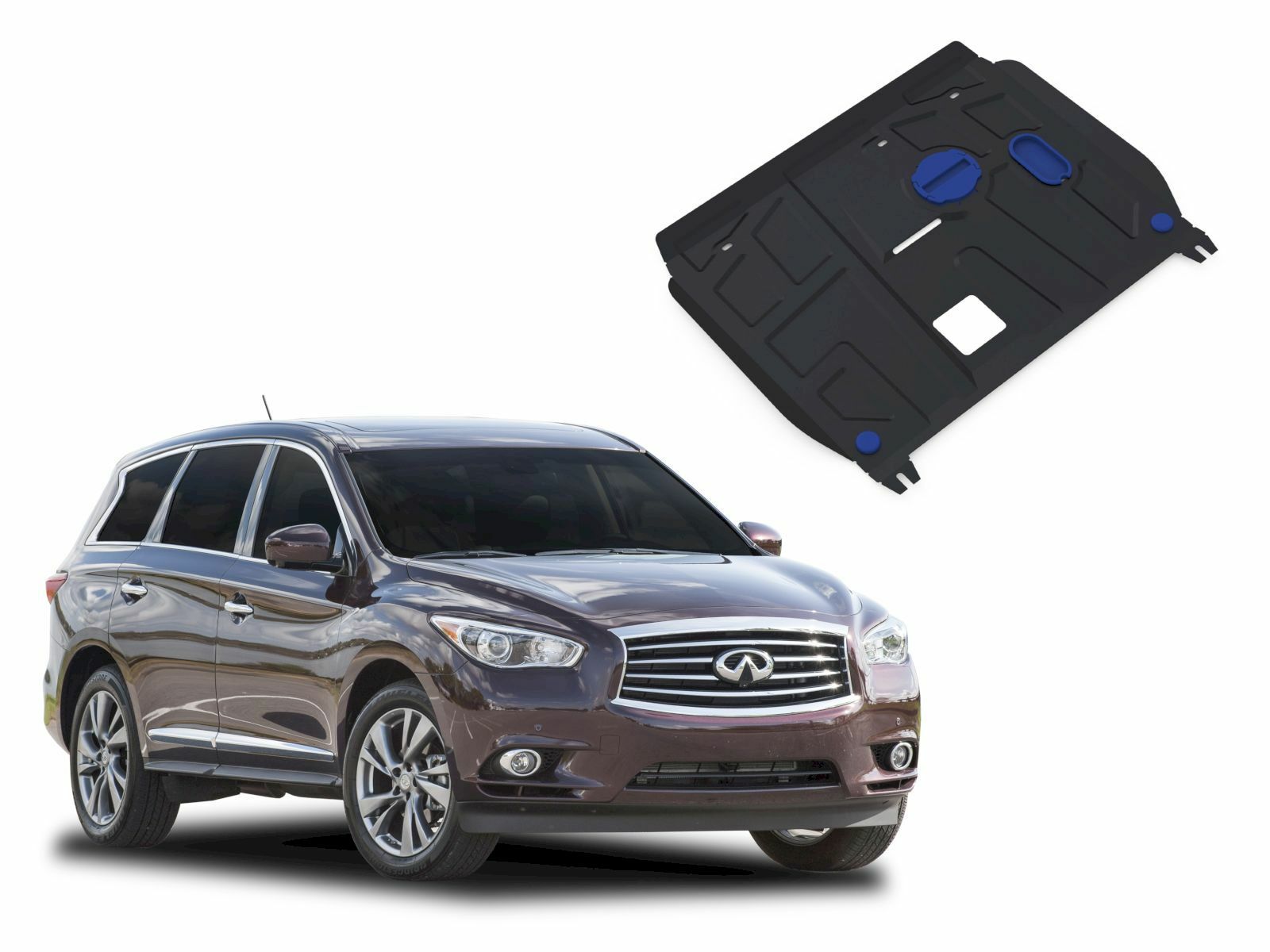 Protection sous moteur Infiniti JX35 2012 blindage en acier premium haute résistance