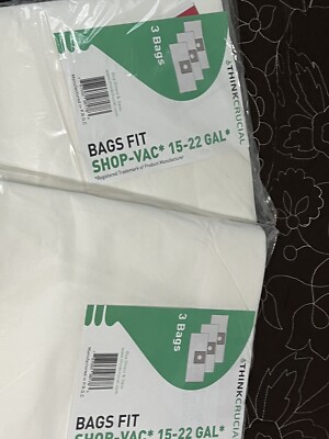 Shop-Vac 9066300 Type G Vacuum Bags – 18-Pack, Fits 15-22 Gallon Shop Vacs (Model 90663 / 90663-00)