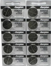 Lot of 10 Energizer ECR2032 Genuine Fresh Date CR2032 2032 Lithium 3V Batteries
