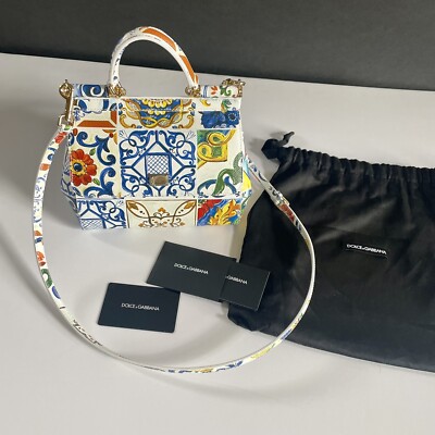 Dolce & Gabbana 上品 ハンドバッグ 2wayショルダー 本革 SICILY s-l400.jpg