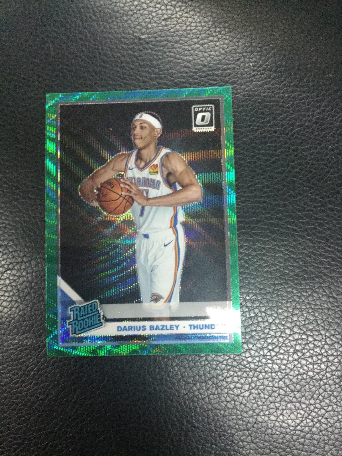 2019-20 OPTIC Rate Rookie #156 Darius Bazley OKC RC FANATICS Green Wave PRIZM