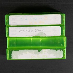 OEM Nintendo Super Mario Bros Family Computer Famicom Plastic Game Case - Green