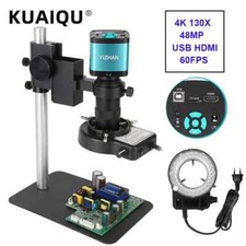 4K 48MP HDMI USB 60FPS Monocular Video Microscope Sets Digital Camera Lens