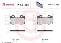 Brembo P 56 095 Bremsbelagsatz, Scheibenbremse FüR Infiniti