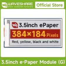Waveshare 3.5inch E-Paper Display (G) E-Ink Display for Raspberry Pi 384×184