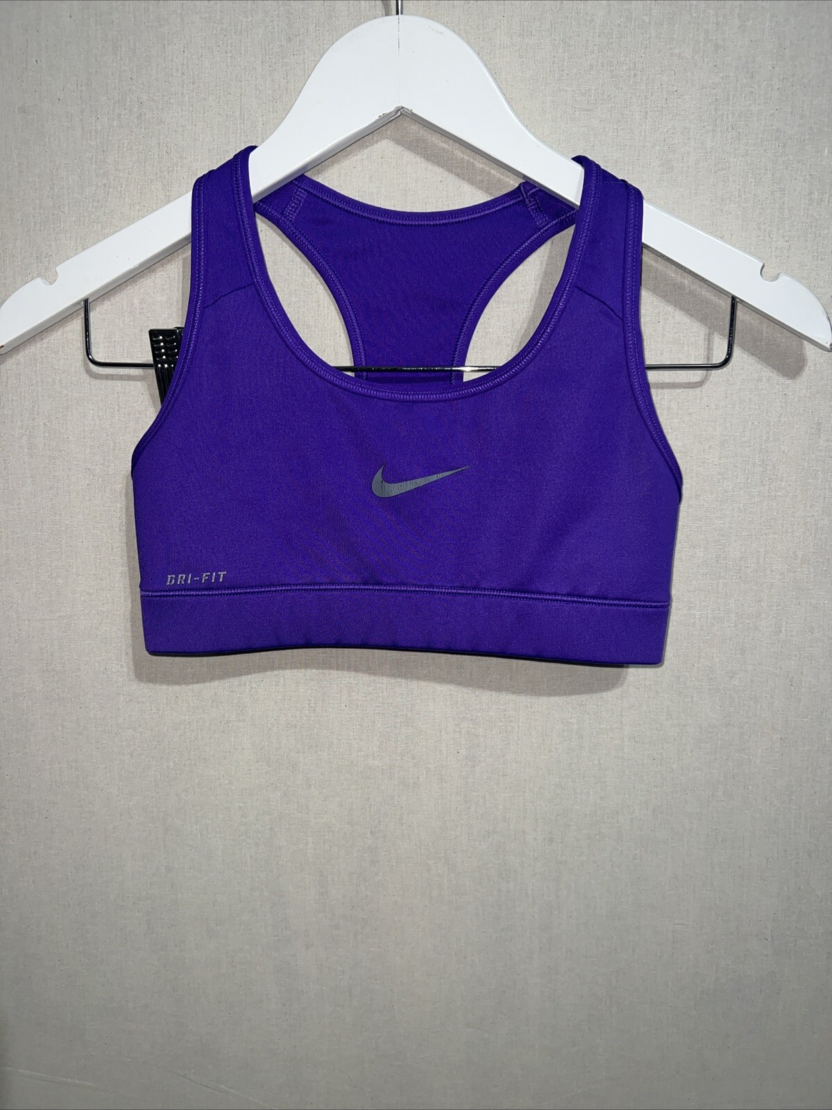 Nike Sports Bra Racerback Dri-Fit Tech Med Support Purple Women's Size Small-image