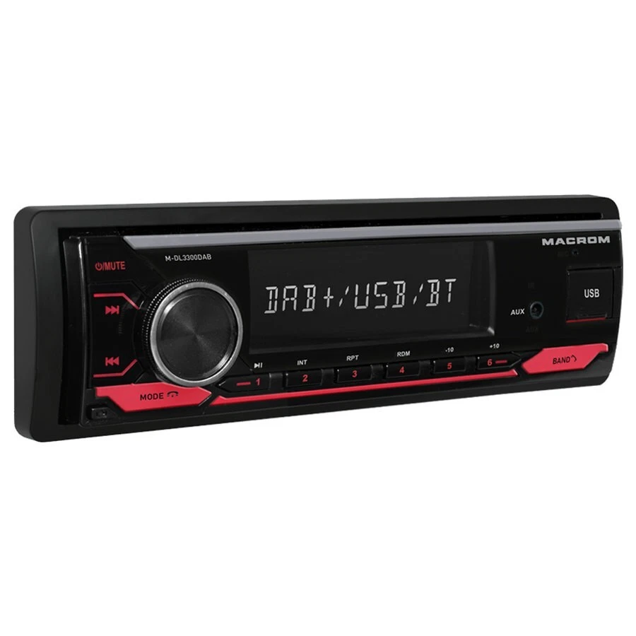 Autoradio 1DIN Macrom M-DL3300DAB con AUX,USB,bluetooth,ant.DAB iclusa,A2DP,FLAC - Immagine 2 di 2